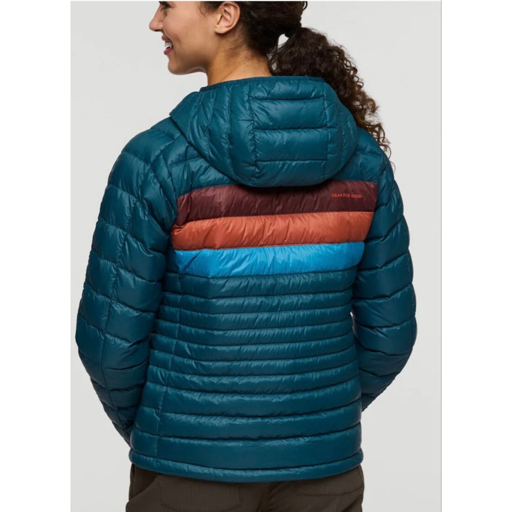 NWT Women's Cotopaxi Teal & Brown Fuego Hooded Puffer Jacket M - Picture 3 of 10